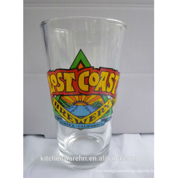 2014 Haonai glass products,printing glass cup